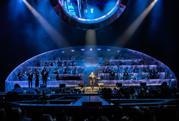 Michael Buble brought a massive production to Infinite Energy Arena on Feb. 17, 2019. Photo: Photo: Ryan Fleisher/Special to the AJC