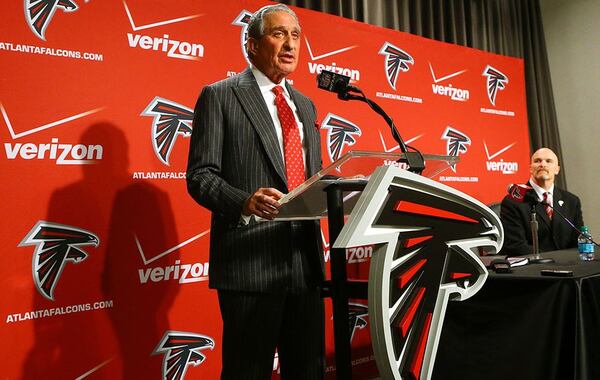 "I feel confident this is the man to lead the NFL's second-worst roster." (Curtis Compton/AJC photo)