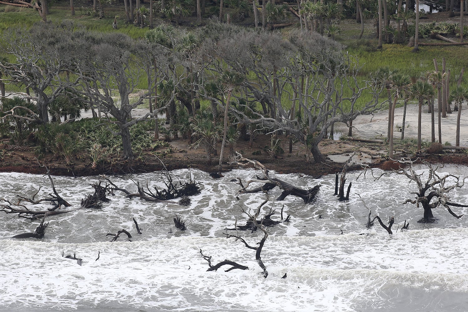 Aerial photos show Irma's impact on coastal Georgia