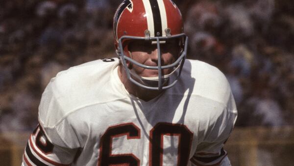 Linebacker Tommy Nobis played with the Falcons from 1966-76.