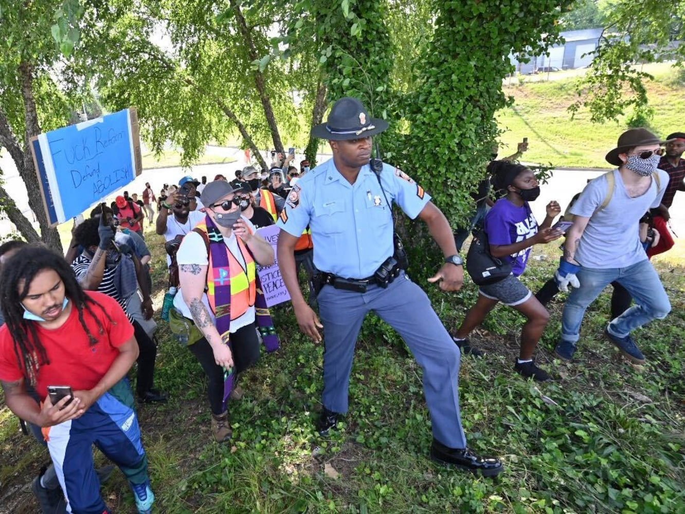 PHOTOS: Protesters gather in Atlanta over Friday’s police shooting