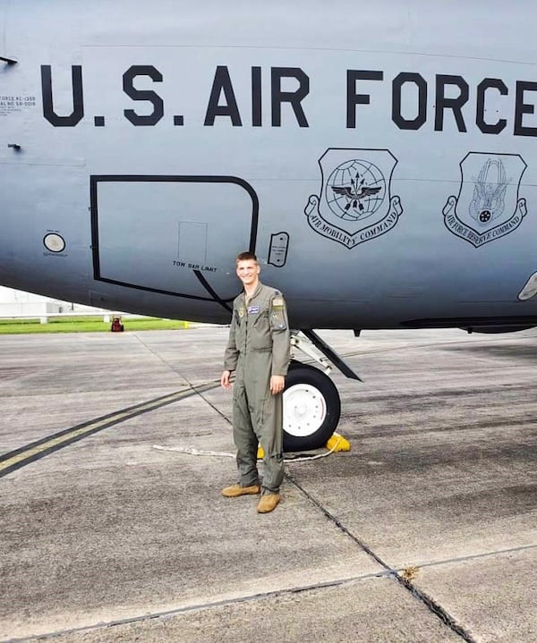 Six years before Miller was diagnosed with an aggressive type of leukemia, Tristan Briggs, a pilot with the U.S. Air Force, completed a simple cheek swab at a bone marrow registry event while a cadet at the U.S. Air Force Academy in Colorado.
Courtesy