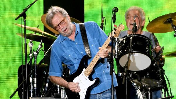 INGLEWOOD, CA - SEPTEMBER 18:  Musician Eric Clapton performs at The Forum on September 18, 2017 in Inglewood, California.  (Photo by Kevin Winter/Getty Images)