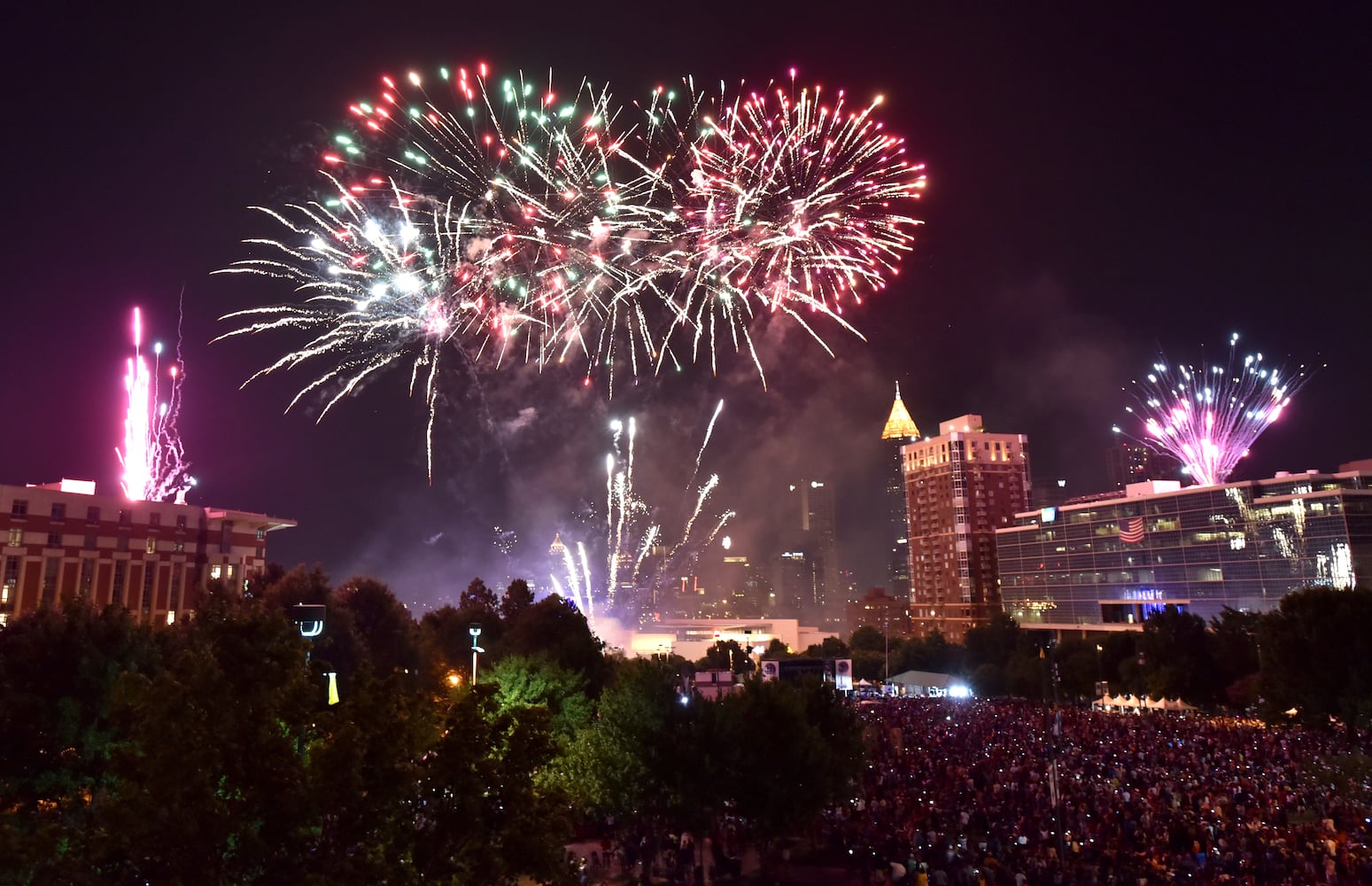 Fourth of July fireworks in Atlanta