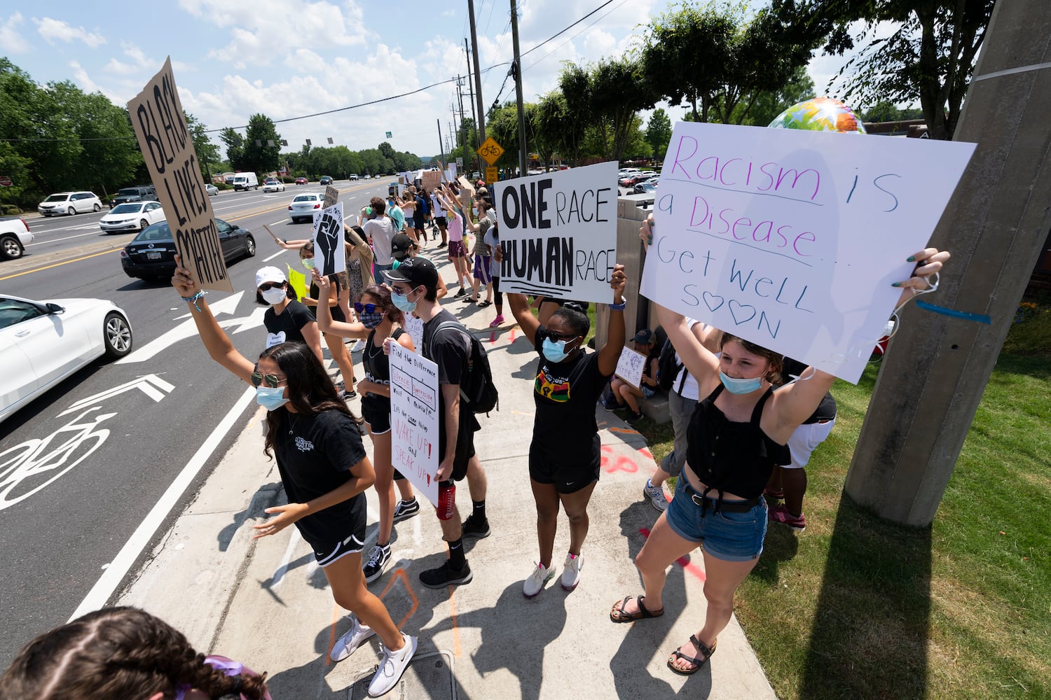 PHOTOS: Protesters gather across metro Atlanta