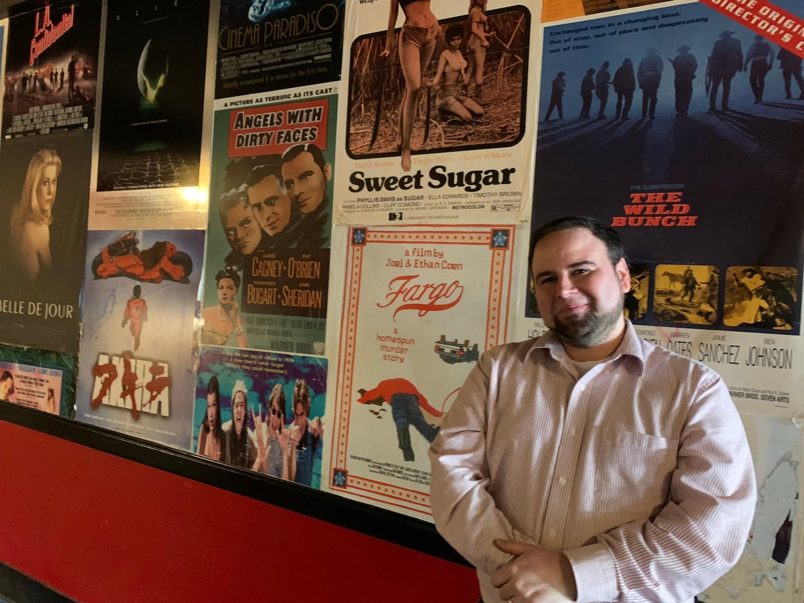 Christopher Escobar, owner of the Plaza Theatre, is behind the efforts to reopen the Tara Theatre. (Rodney Ho/rho@ajc.com)