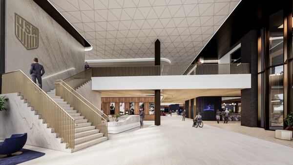 The main entrance and atrium into the Arthur M. Blank U.S. Soccer National Training Center.