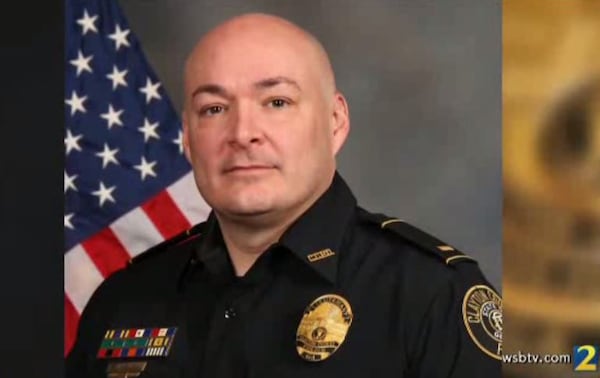 Clayton County Lt. William Lee was injured Oct. 9 while searching for a shooting suspect at an apartment complex.