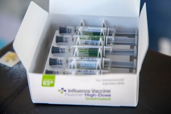 The Fluzone High-Dose Quadrivalent Influenza shot is available at the North DeKalb Health Center.  (Alyssa Pointer / Alyssa.Pointer@ajc.com)