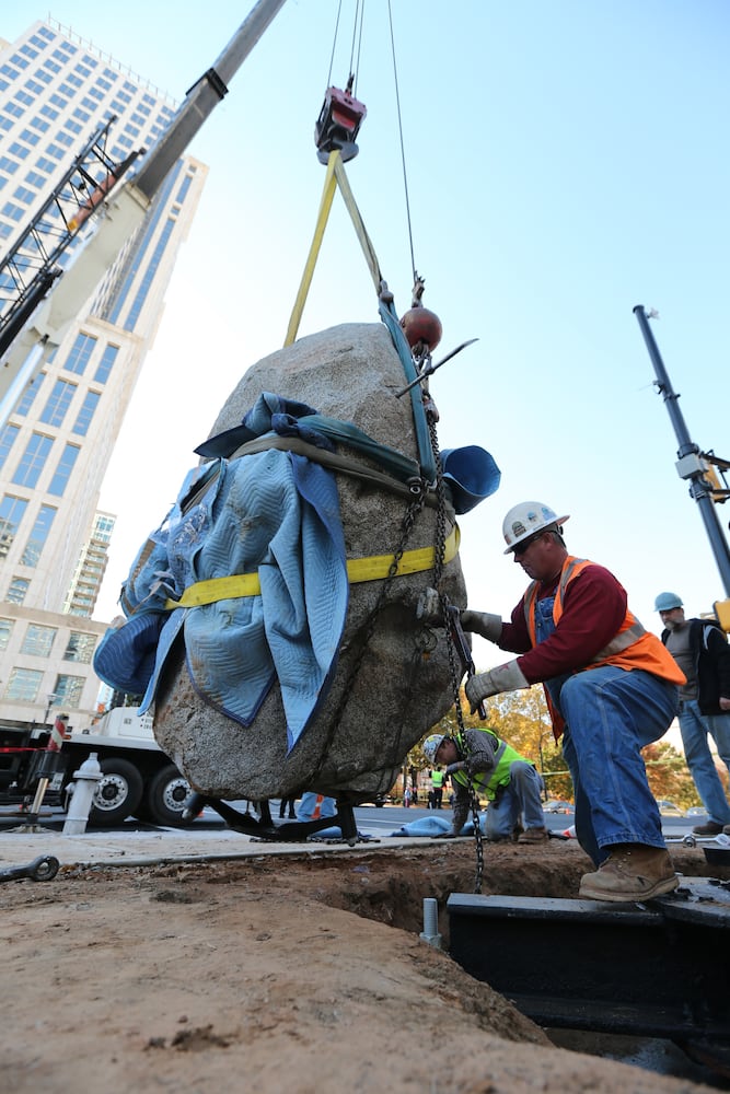 Art installation on Peachtree Street