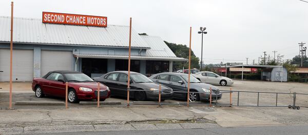 August 30, 2013-MARIETTA: Photo of the now-defunct, Atlanta-based used car business called Second Chance Motors lot in Marietta on Friday August 30th, 2013. PHIL SKINNER / PSKINNER@AJC.COM