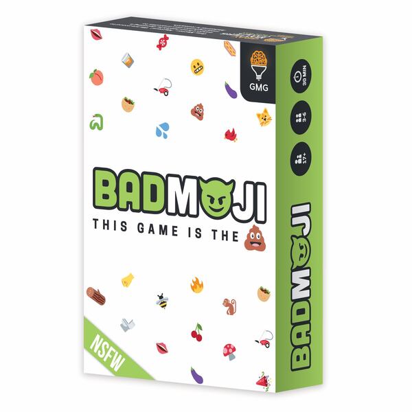 Badmoji is an emoji-based, charades-like card game for adults. Contributed by Gray Matters Games