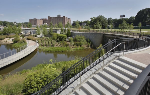 Historic Fourth Ward Park will play host to its first July 4th fireworks celebration on Wednesday. BOB ANDRES / BANDRES@AJC.COM