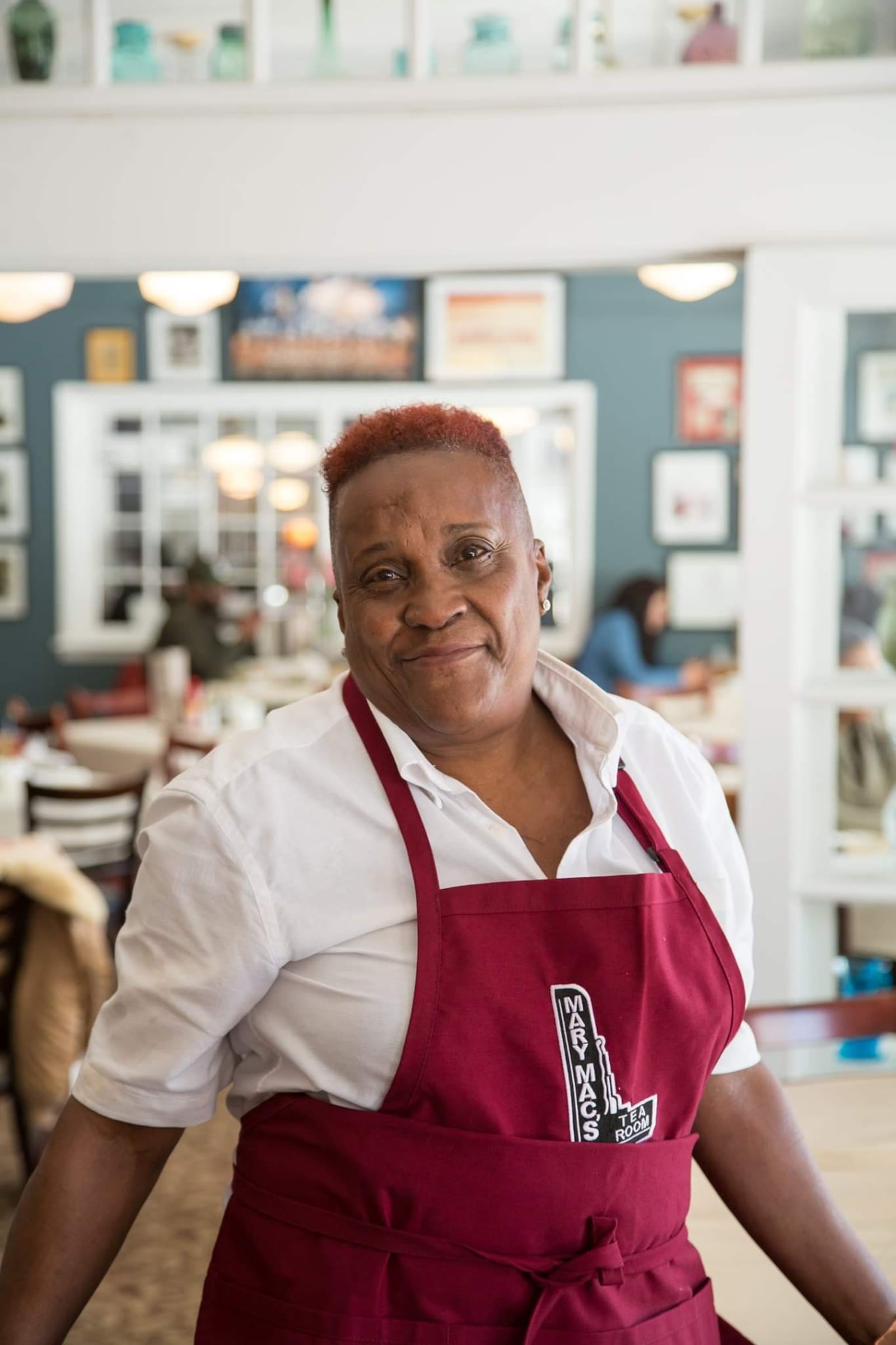 Longtime Mary Mac's server Ellen Fraley passed away this summer. One of the dining rooms at the restaurant has been renamed in her honor. Courtesy of Mary Mac's Tea Room