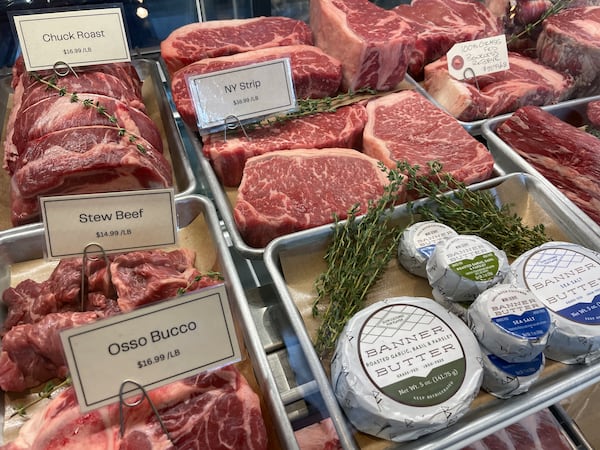 Atlantans are seeking antibiotic and hormone-free meats grown locally. "Our beef, pork, lamb and chicken are all from Georgia. Only the ducks, at the moment, are not," said chef Myles Moody of Kinship Butcher in Virginia Highlands. 