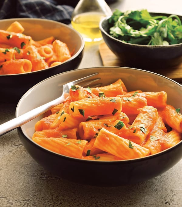 Red Pepper Pasta from “30-Minute Frugal Vegan Recipes” by Melissa Copeland (Page Street Publishing Co., 2019). CONTRIBUTED BY MELISSA COPELAND