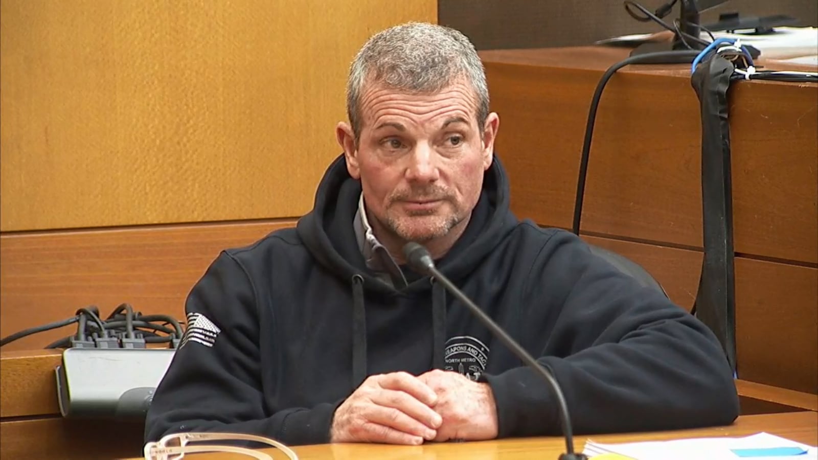 Dr. Mark Rosing, of Emory Hospital on Clifton Road, testifies during the murder trial of Tex McIver on March 16, 2018 at the Fulton County Courthouse. (Channel 2 Action News)