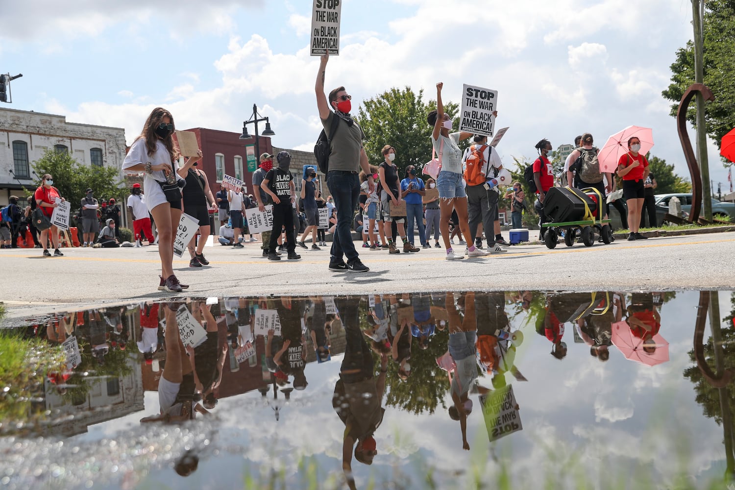 Stone mountain protest