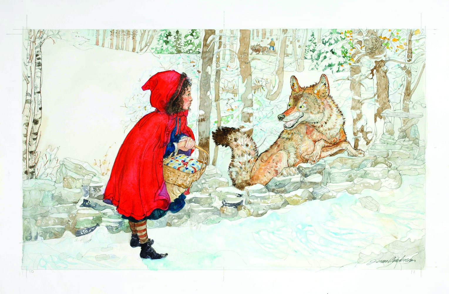 Little Red Riding Hood Met a Sly Wolf