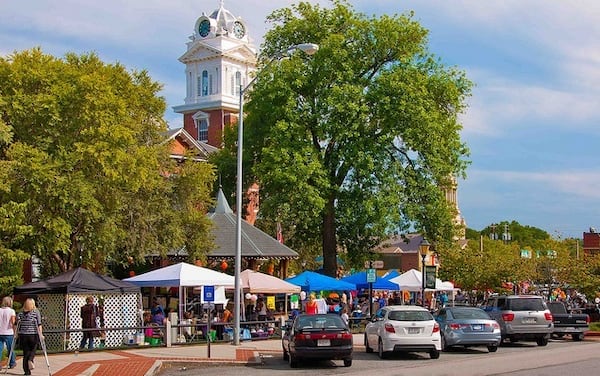 The downtown Lawrenceville square. FILE PHOTO