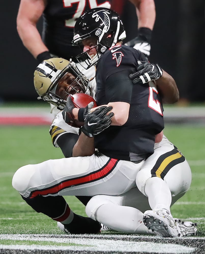 Photos: Falcons are sacked by the Saints