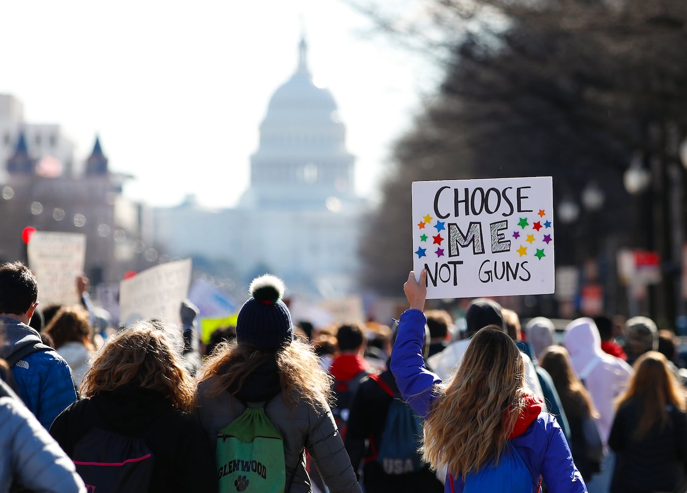 Photos: Students walk out of schools to protest gun violence; march on Washington