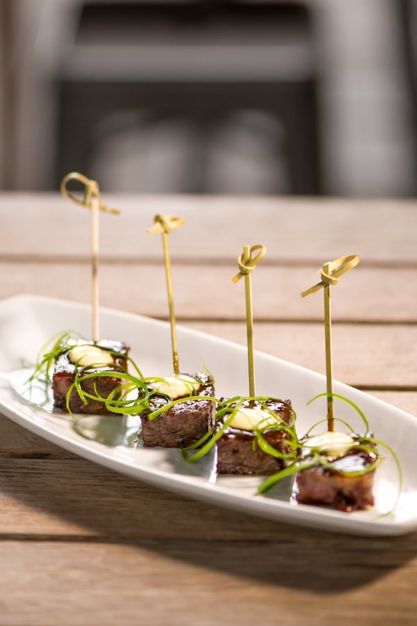 Japanese BBQ Wagyu Short Ribs with Yaki sauce, miso aioli, and scallions is on the menu at Kevin Rathbun Steak. MIA YAKEL