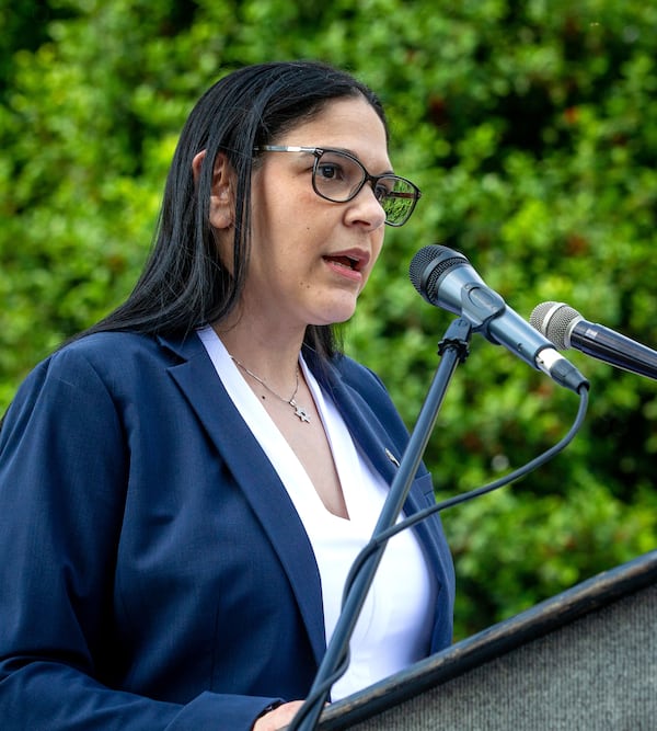 Anat Sultan-Dadon, Israel's consul general in Atlanta, expressed deep concern over votes by Georgia's two U.S. senators, Jon Ossoff and Raphael Warnock, to block sales of mortar rounds and tank ammunition to Israel amid its war with Hamas. More than 100 Jewish Georgians, however, signed a letter saying the votes helped advance “regional stability, security and peace.” (Steve Schaefer for the AJC 2021)