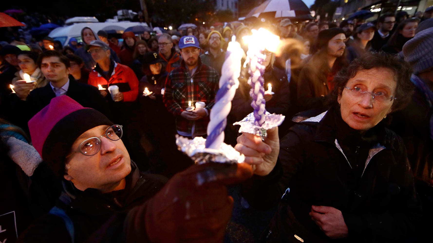 Photos: Thousands attend vigil after deadly shooting at Pittsburgh synagogue