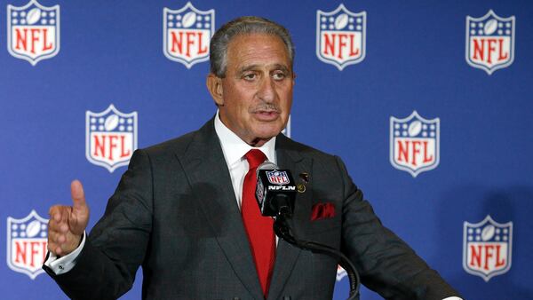 Atlanta Falcons owner Arthur Blank says of the NFL's shrinking TV audience, "the ratings thing, we can't ignore."