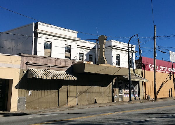 Bailey's Ashby Theatre: Many of the Bailey's locations in 1940 were in the small retail blocks of the city's Black neighborhoods. This location on MLK Jr. Drive, near the Atlanta University Center, still features the theater's marquee, and is one of the only ones that still stand. (PETE CORSON / pcorson@ajc.com)