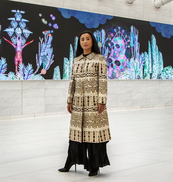 Brooklyn-based artist Saya Woolfark was commissioned to create a piece of art honoring the life and work of Coretta Scott King that will rest at the King Center.
“The monument is now going to be on sacred grounds,” Woolfalk said.