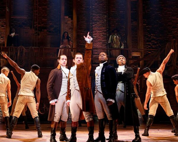 "Hamilton" finally arrives in Atlanta on May 22 for a run through June 10 at the Fox Theatre. Photo: Joan Marcus.