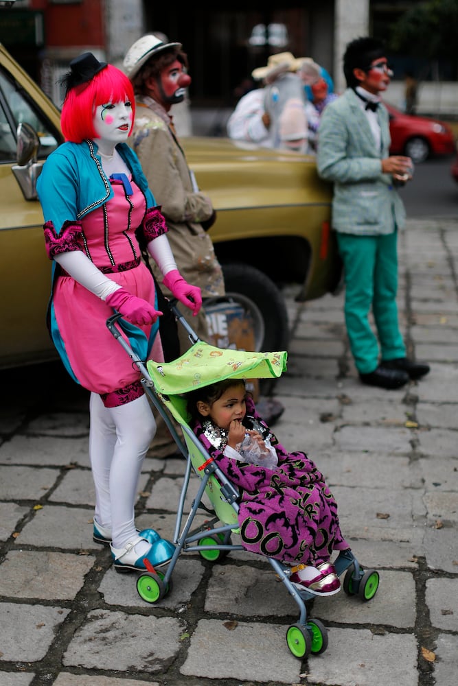 Clowns gather in Mexico City