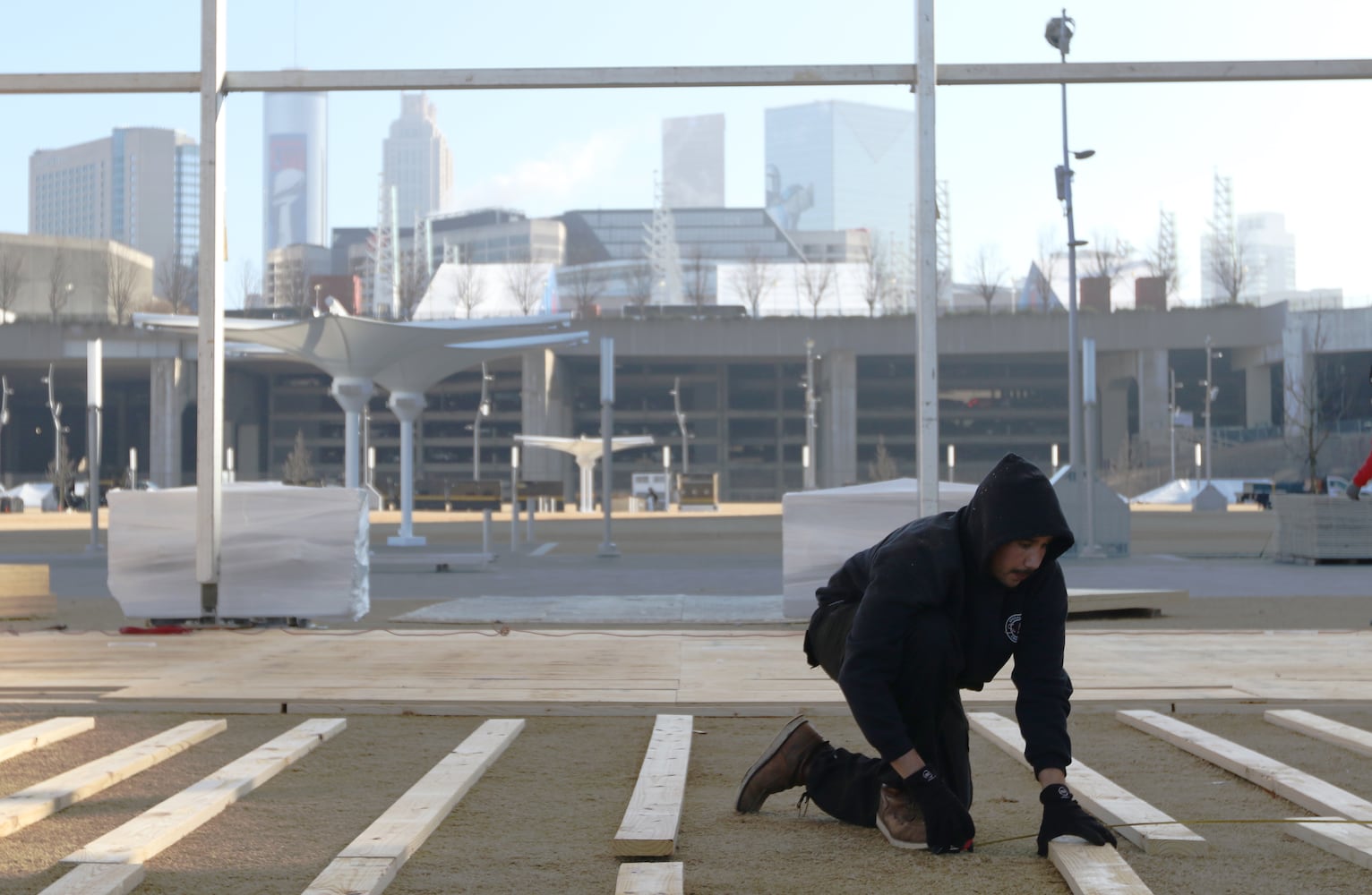 Photos: See how Atlanta's landmarks have readied for Super Bowl