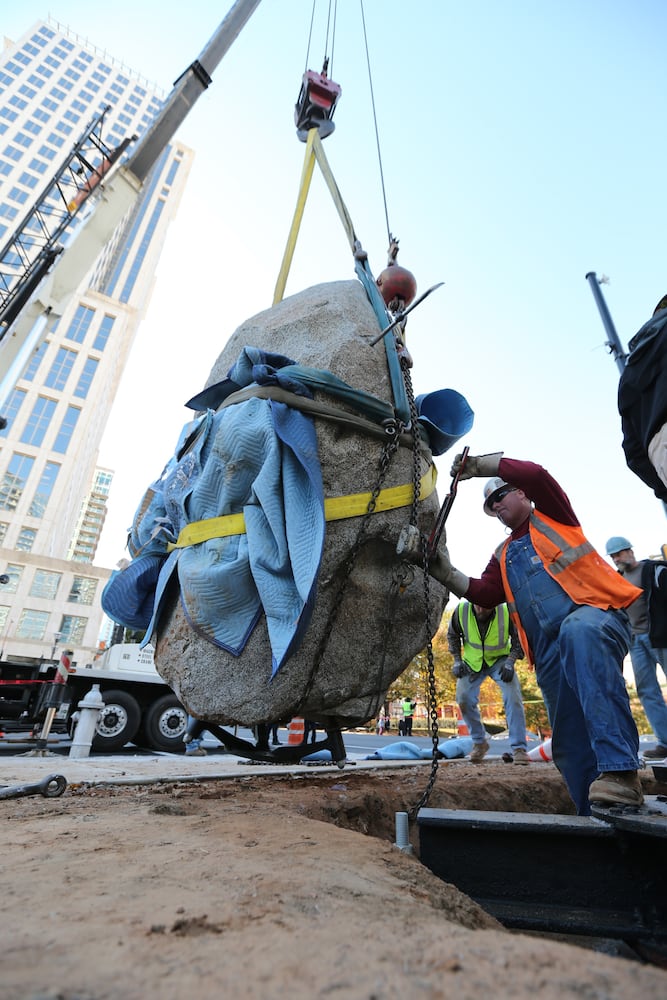 Art installation on Peachtree Street