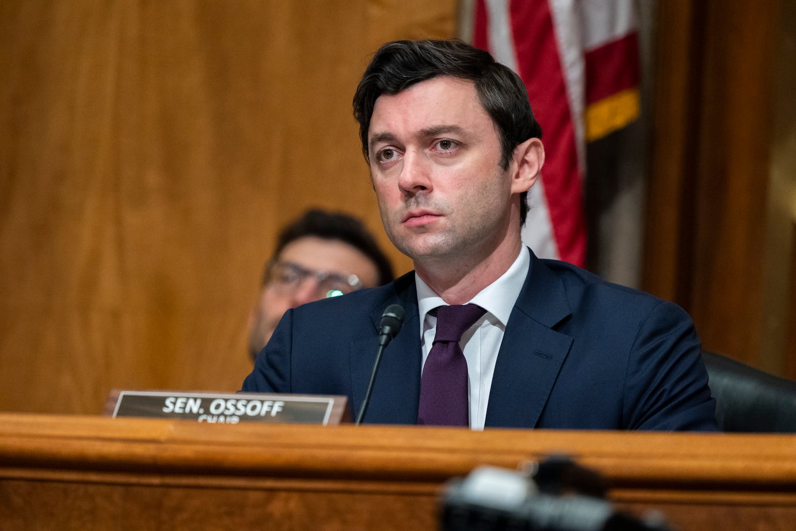 U.S. Sen. Jon Ossoff this past week saw a Senate panel advance his proposal to ban stock trading by members of Congress and their families in individual companies. (Nathan Posner for The Atlanta Journal Constitution)