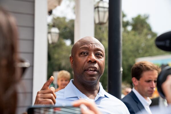 South Carolina U.S. Sen. Tim Scott is under particular pressure as his campaign struggles to gain traction. There were concerns among his allies that he wouldn't meet the higher threshold to participate in Wednesday's debate in Miami. (Nora Williams/The New York Times)
                      