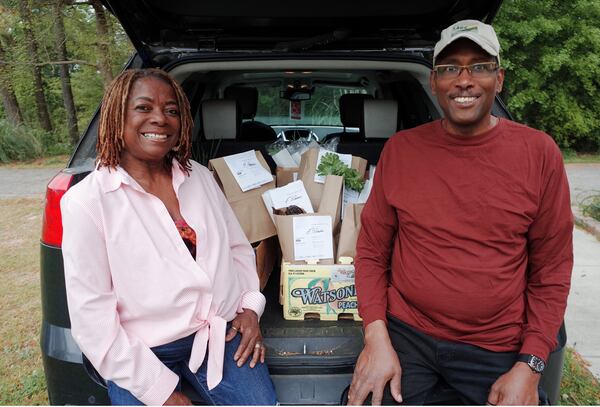 Gwendolyn and Brennan Washington farm Phoenix Gardens in Lawrenceville and are longtime members of Georgia Organics, an organization that promotes farmer education in sustainable practices, along with local food movements.