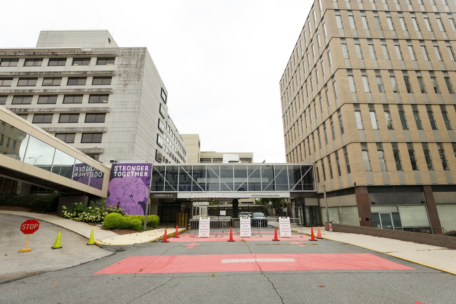 The former Wellstar Atlanta Medical Center, Wednesday, August 30, 2023, in Atlanta. This is approximately one year after its impending closure was announced. (Jason Getz / Jason.Getz@ajc.com)