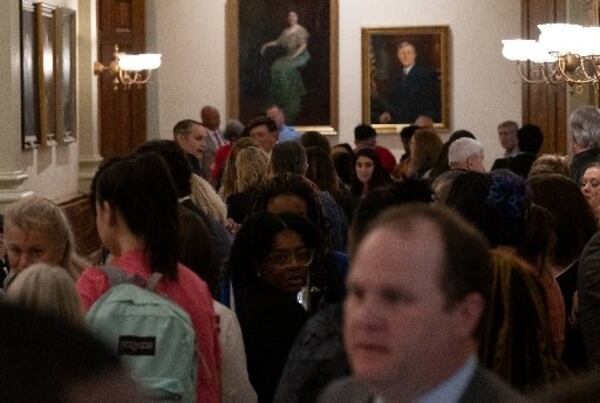 A crowd packs the Georgia statehouse. AJC/Ben Gray