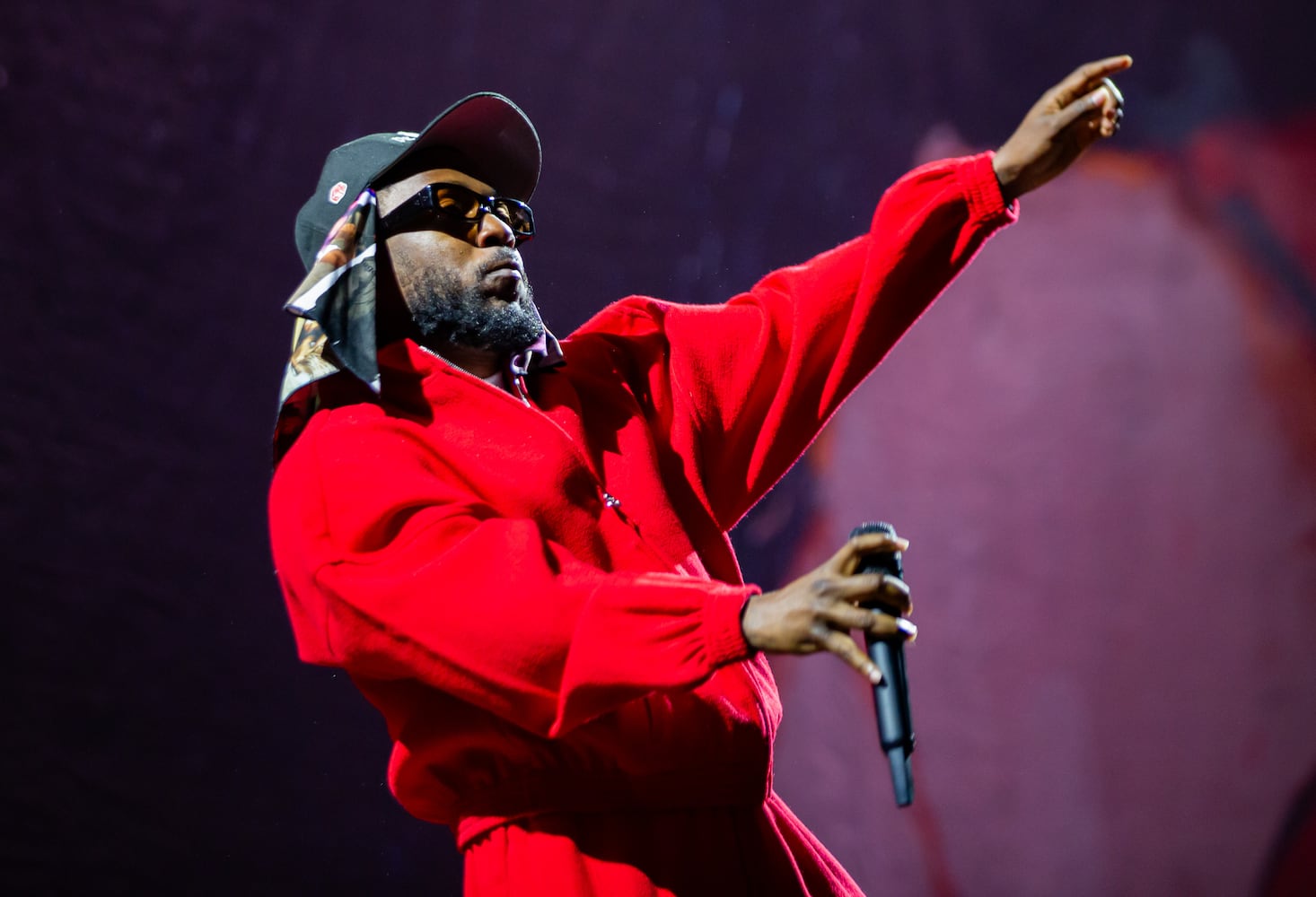 Kendrick Lamar closed out the final night of ONE Musicfest in Piedmont Park with an energy-packed set Sunday, October 29, 2023, in Atlanta. (Ryan Fleisher for The Atlanta Journal-Constitution)