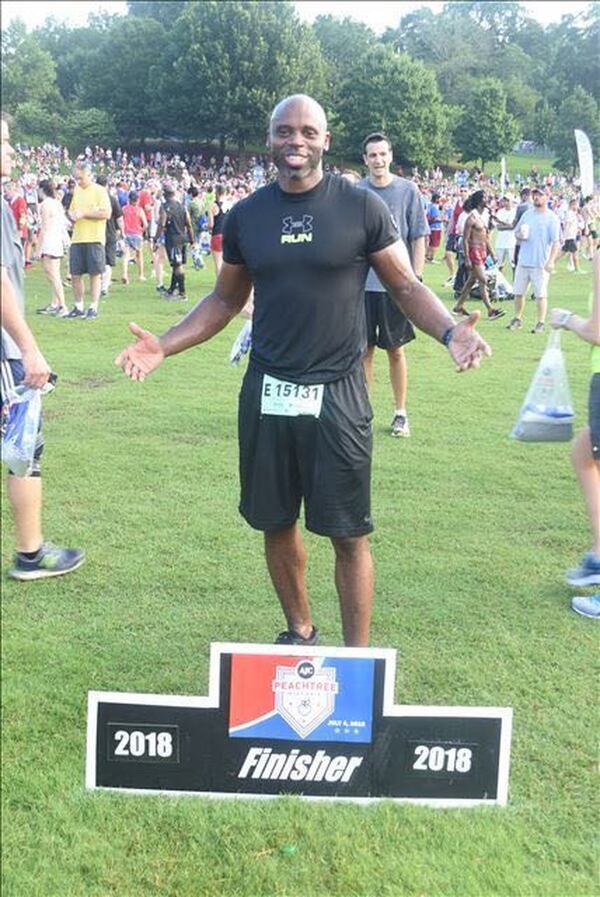 Sean Barrett, a 41-year-old Atlantan, loves the positive energy of the race, but he mostly runs the race in memory of his father, Alfred Barrett. The elder Barrett, who died in 1994, loved the race.