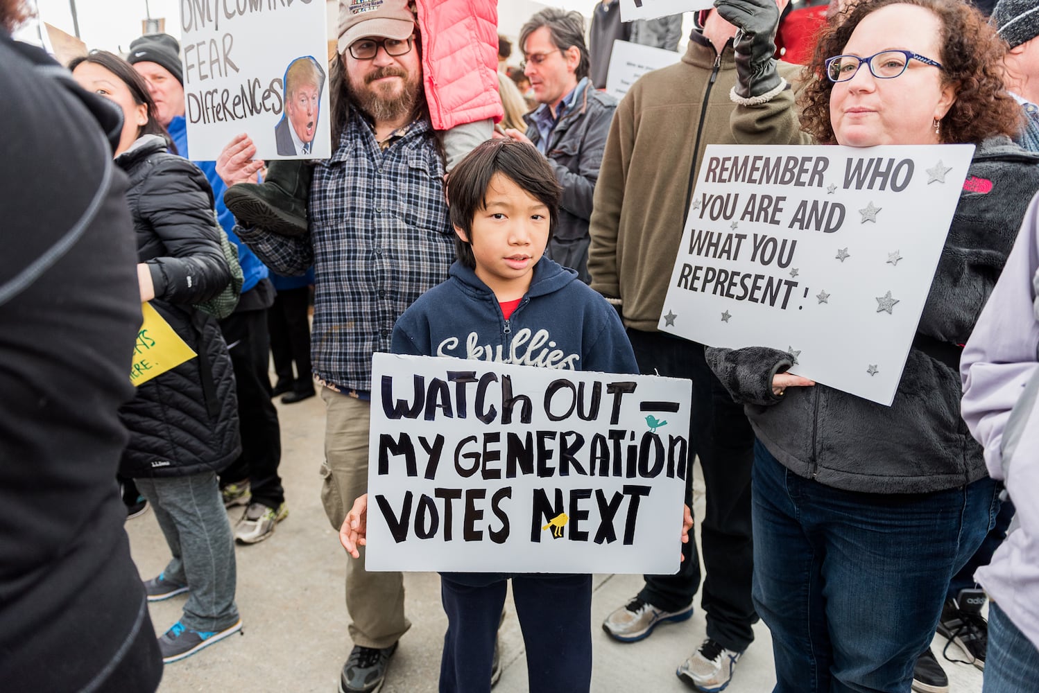 Atlanta Airport protests over immigration policy Sunday Jan. 29