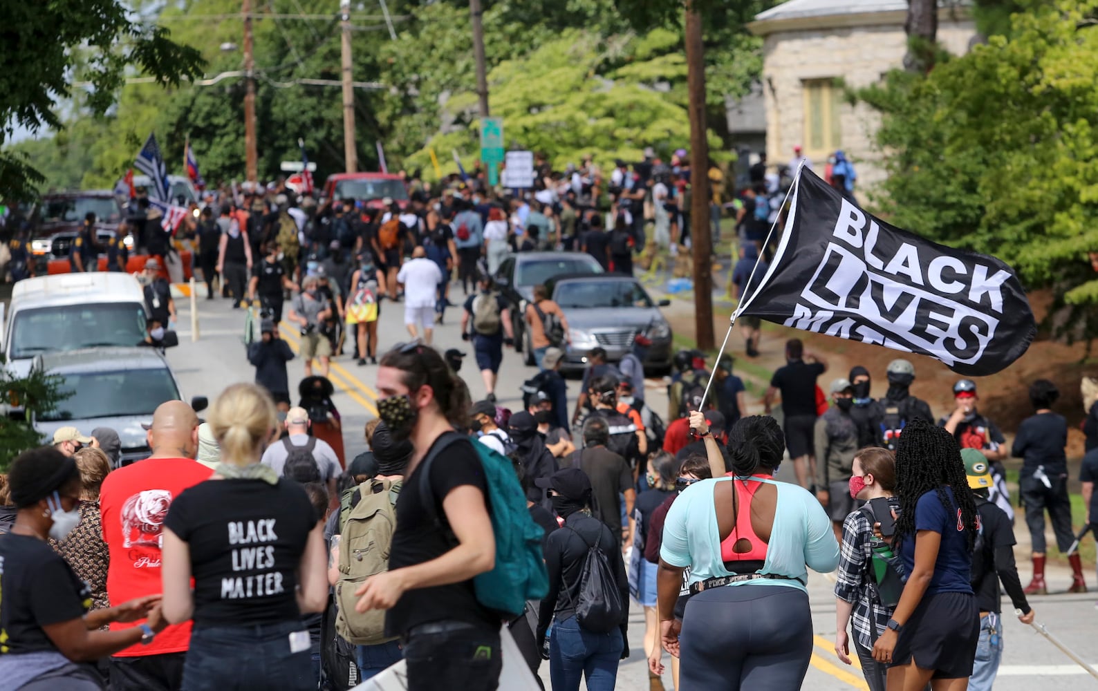 Stone mountain protest