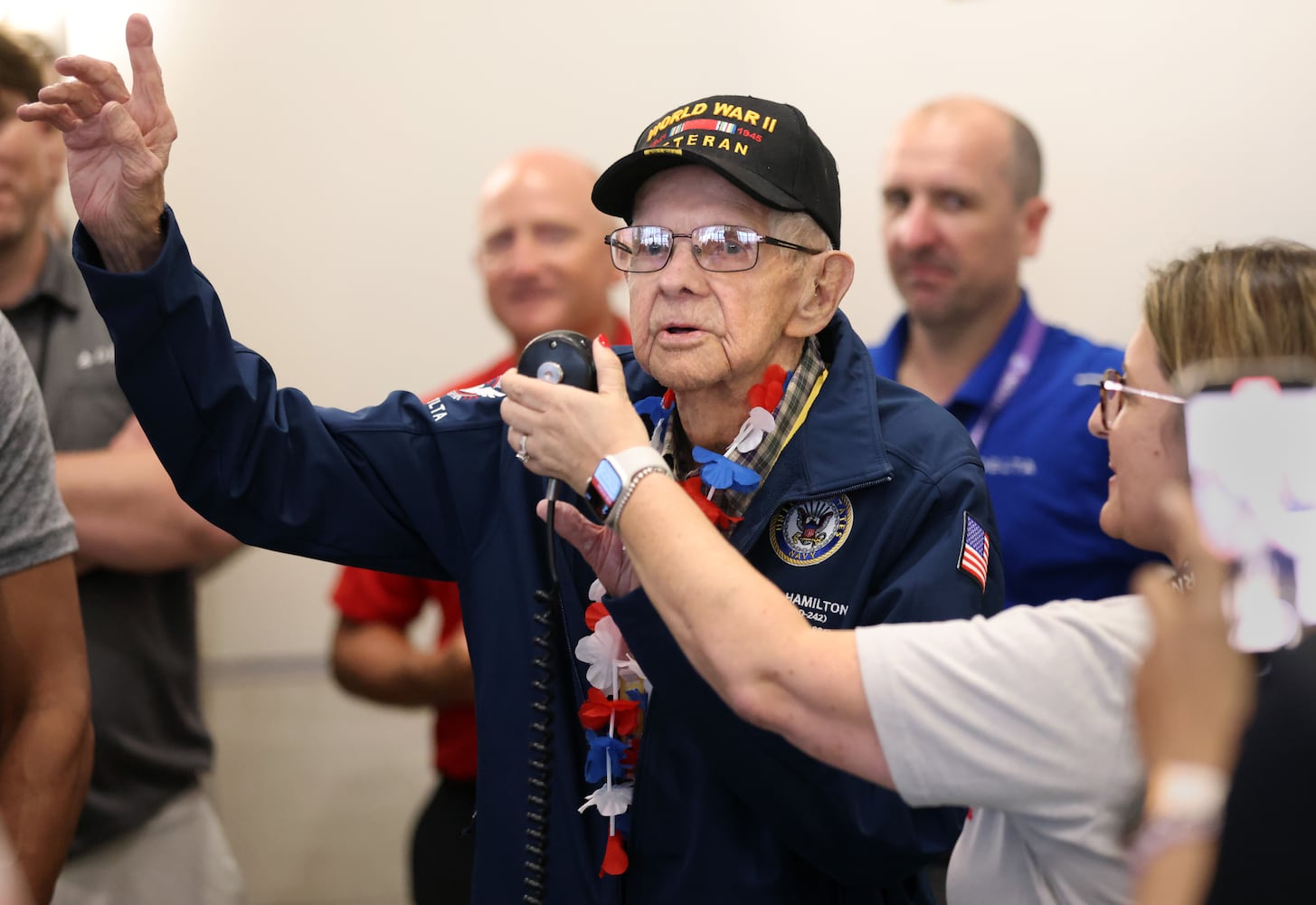 WWII Veterans Delta flight to Normandy