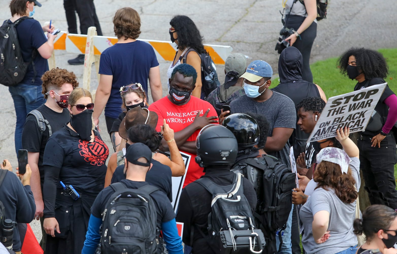 Stone mountain protest