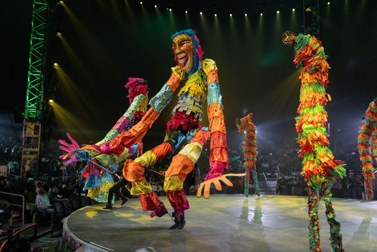 UniverSoul Circus' moko jumbies.