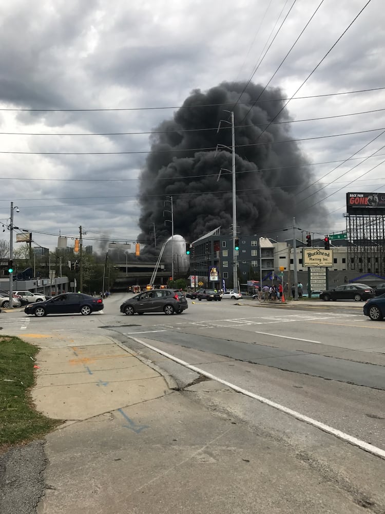 I-85 overpass fire and collapse