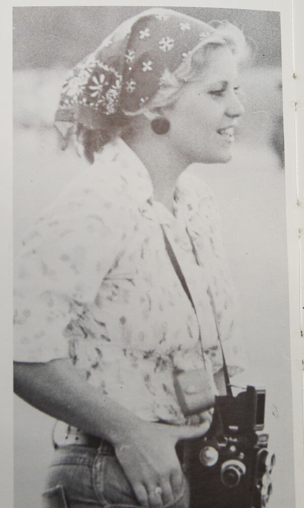 Kathy Scruggs' yearbook photos during her high school years. 